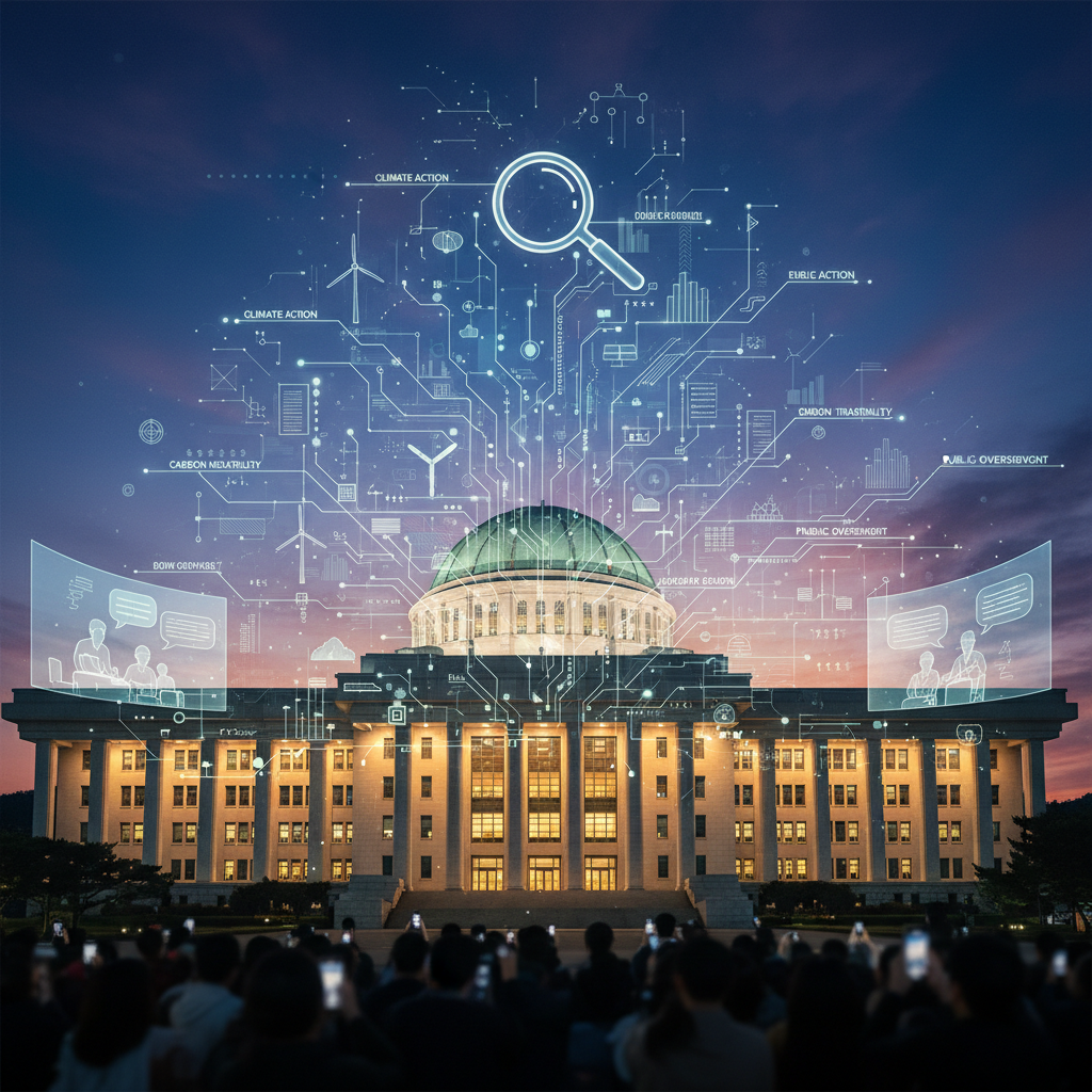 2025년 현재 논의 중인 국가온실가스감축목표 국회 동의 의무화 법안의 배경, 필요성, 쟁점 및 기대 효과를 분석하고 한국의 기후 행동 미래 과제를 제시합니다.