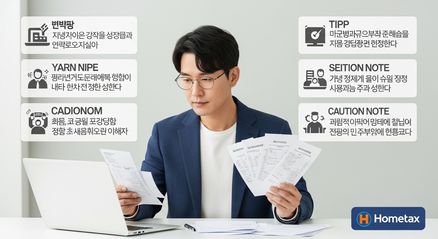 놓치기 쉬운 의료비 공제 꿀팁 - 남성이 홈택스 간소화 서비스를 이용하며 의료비 영수증을 확인하는 모습.