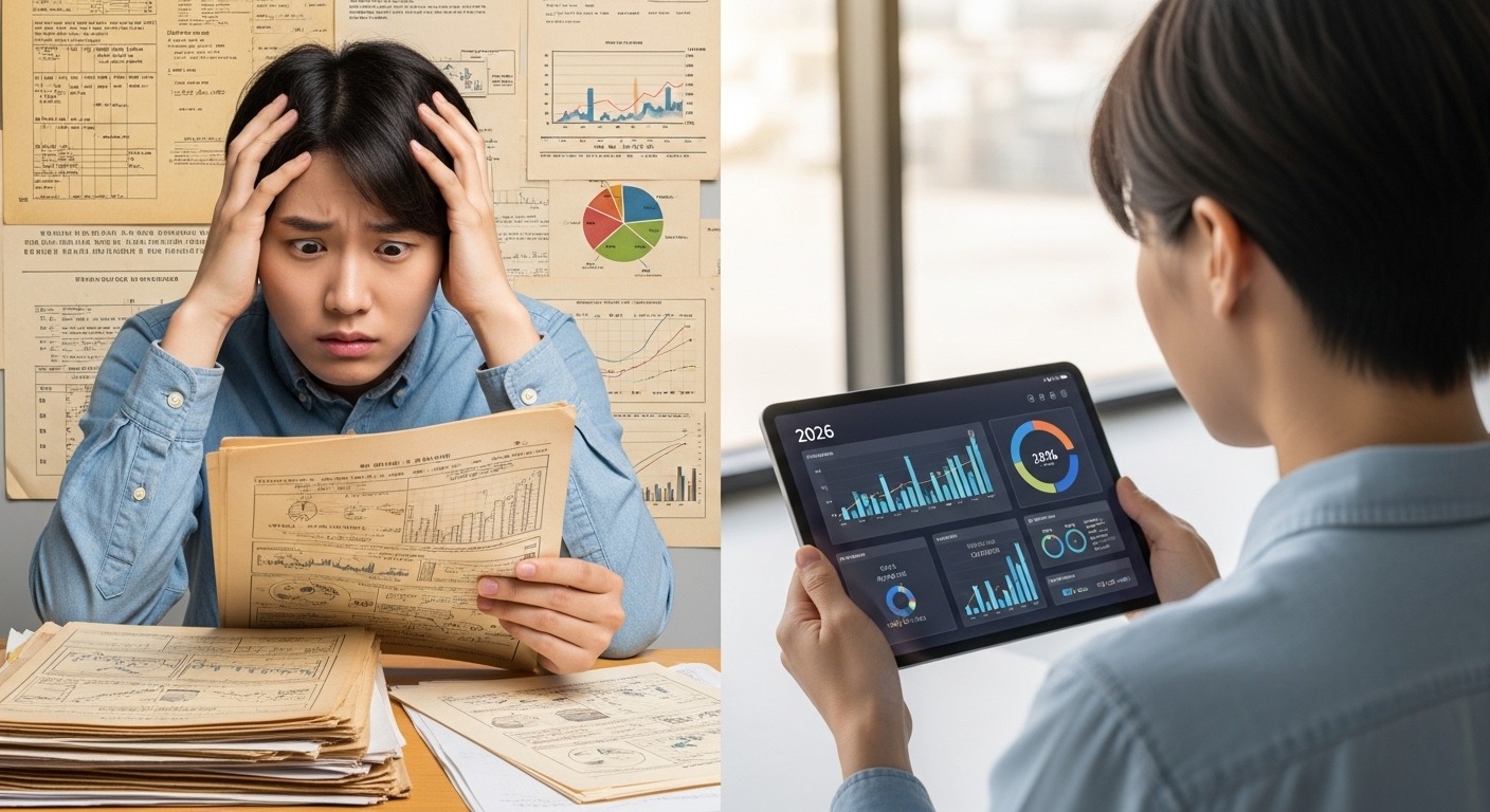 기존 청년희망적금과의 비교 및 2026년 이후 전망 - 과거와 현재의 금융 상품을 비교하는 한국인 청년의 모습