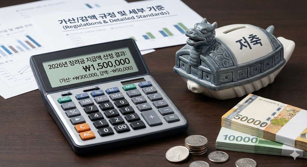 장려금 지급액 산정 방식 및 가산/감액 규정