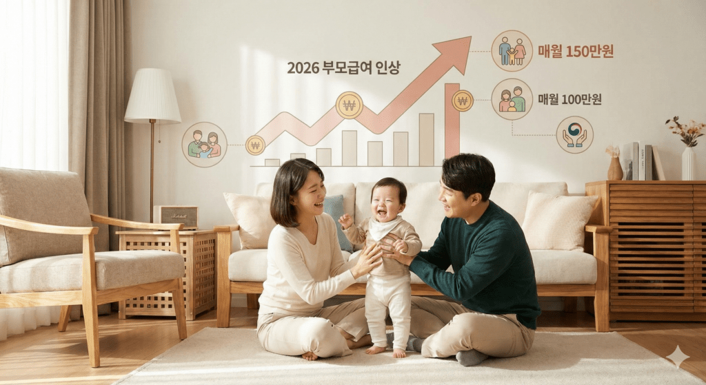 2026년 부모급여 인상 및 소급적용 신청 완벽 가이드