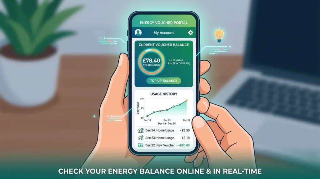 에너지바우처 잔액 실시간 조회 방법 및 절차