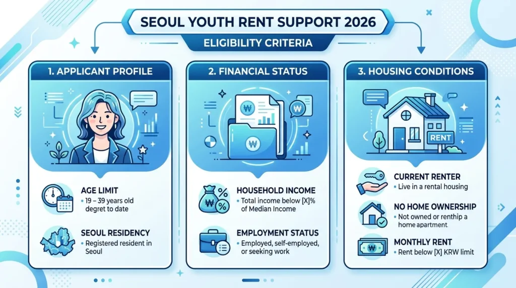 2026년 서울시 청년월세지원 신청 자격 및 소득 기준