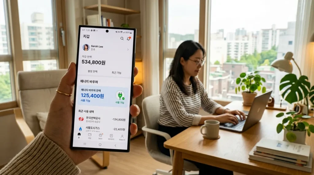 실시간 에너지바우처 잔액 확인 및 사용 내역 조회 방법