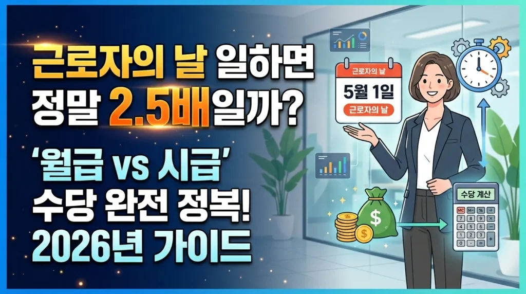 2026년 근로자의 날 2.5배 수당 계산법, 5인 미만 사업장 필독 가이드