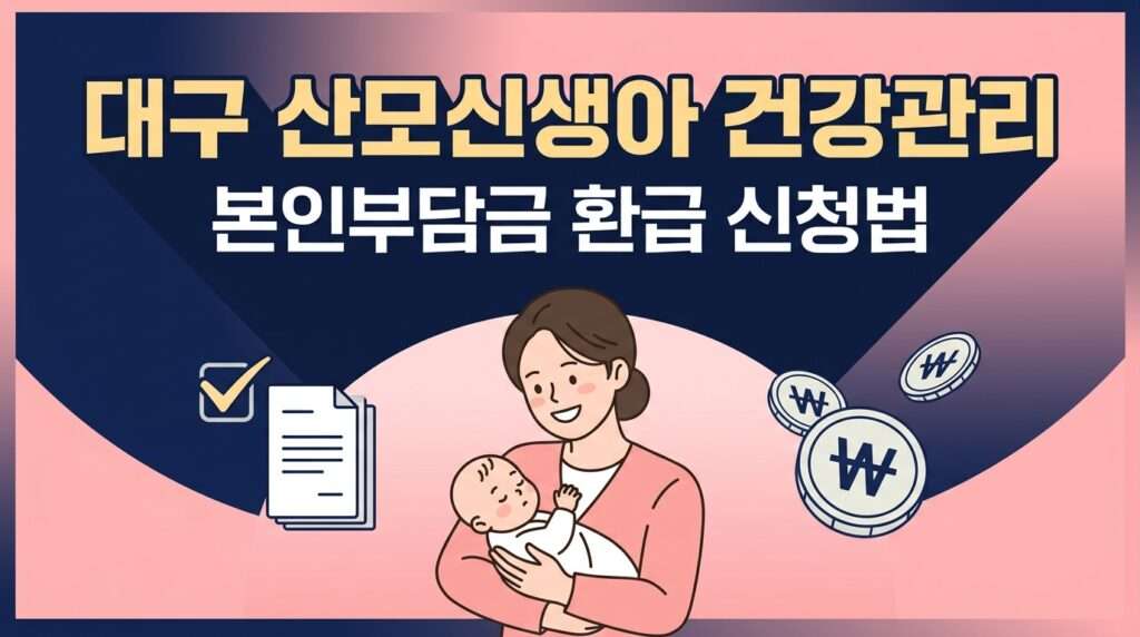 대구 산모신생아 건강관리 지원사업 본인부담금 90퍼센트 환급 신청 썸네일