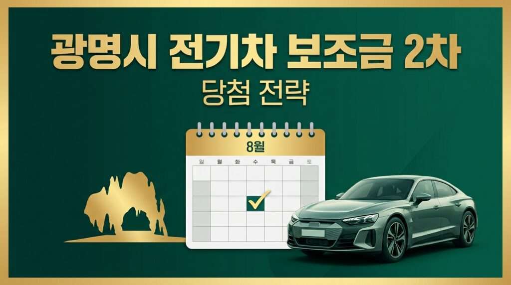 광명시 전기차 보조금 2차 신청 및 하반기 당첨 전략 썸네일