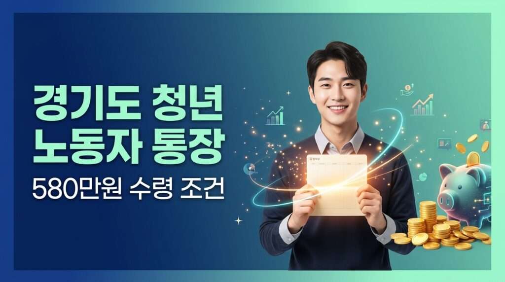 2026 경기도 청년 노동자 통장 만기 580만원 수령 조건 및 자격 안내 썸네일