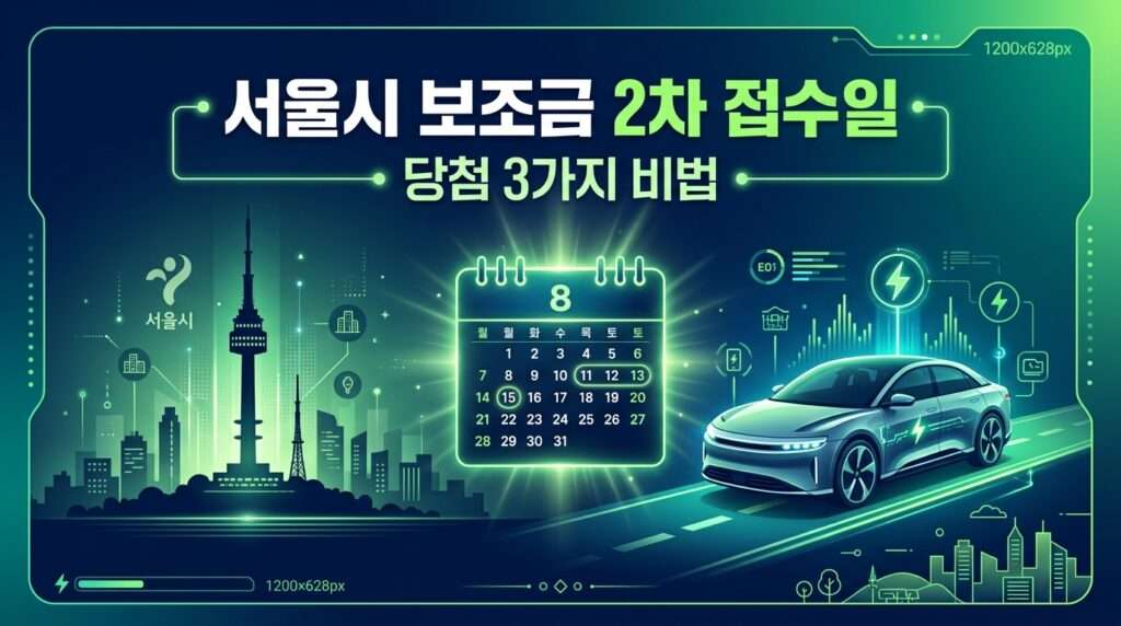 서울시 전기차 보조금 2차 접수일 및 하반기 당첨 3가지 비법 썸네일