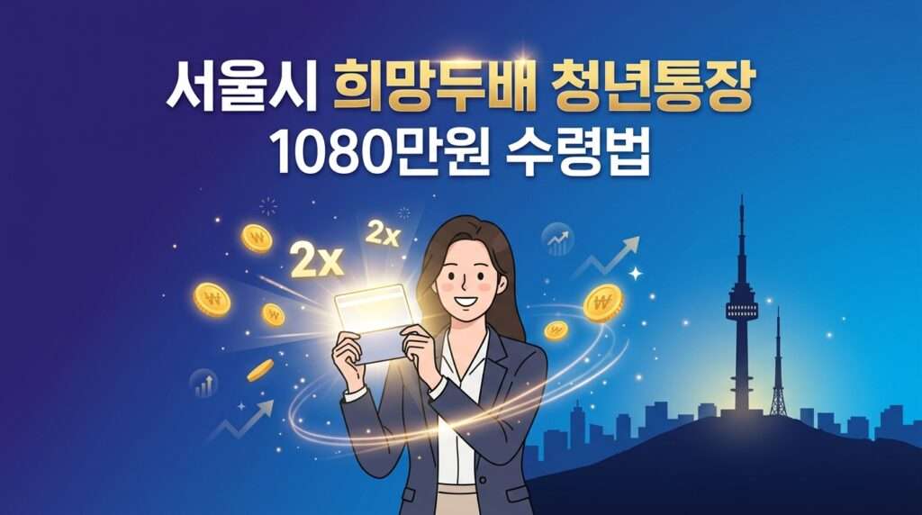 서울시 희망두배 청년통장 1080만원 수령 혜택 및 신청 방법