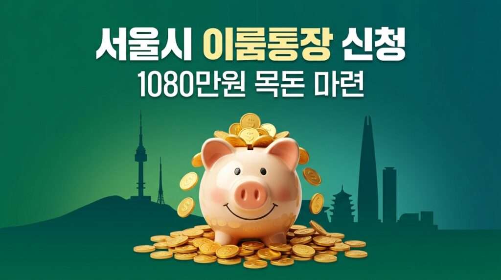 서울시 중증장애인 이룸통장 신청 및 1080만 원 목돈 마련 가이드