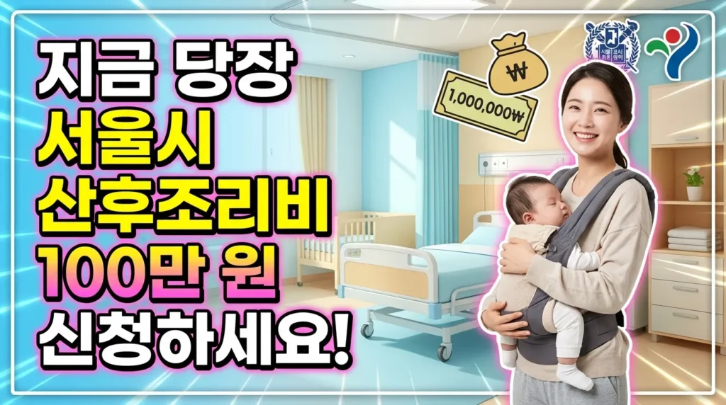 서울시 산후조리비 100만원 지금 바로 신청하세요!