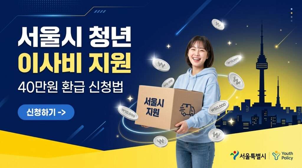 2026 서울시 청년 이사비 및 부동산 중개수수료 최대 40만원 환급 지원 사업 썸네일